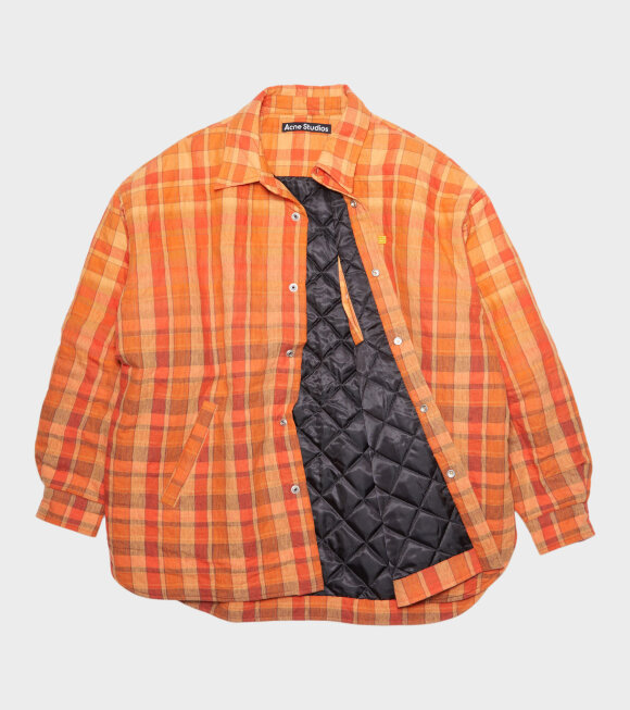 Acne Studios - Oversized Shirt Brick Red/ Apricot Orange