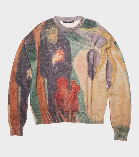 Acne Studios - Printed Sweater Brown/Multicolor