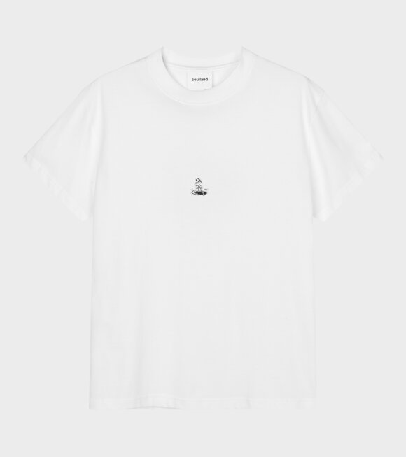 Soulland X Peanuts - Snoopy Skateboard T-shirt White