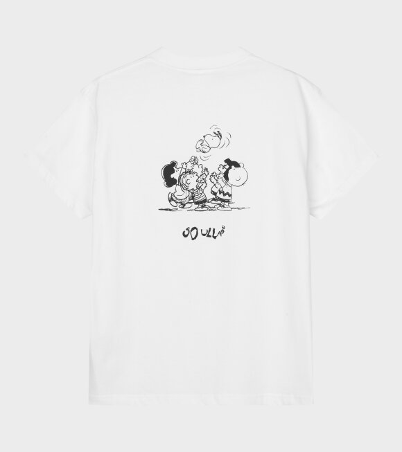 Soulland X Peanuts - Snoopy Skateboard T-shirt White