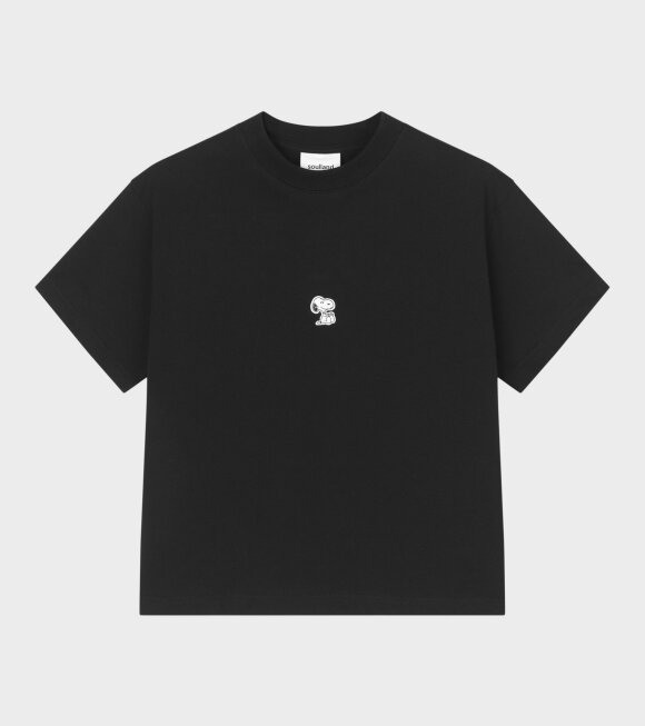 Soulland X Peanuts - Snoopy Sitting T-shirt Black