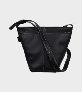 Barrow Leather Mini Bucket Bag Black