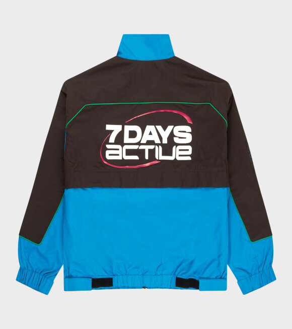 7 Days Active - Fisherman Jacket Brown/Blue