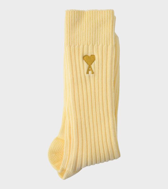 AMI - Ami De Coeur Socks Pale Yellow