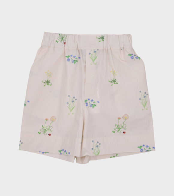 AF Agger - Floral Poplin Shorts Off-white/Multicolor