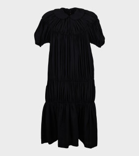 Ruffle Collar Dress Black