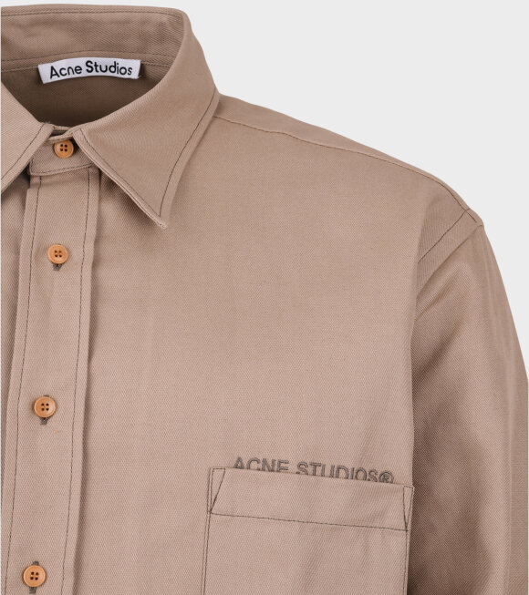 Acne Studios - Linen Blend Shirt Beige