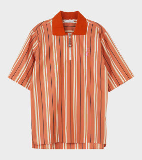 Half Zip S/S Polo Shirt Orange