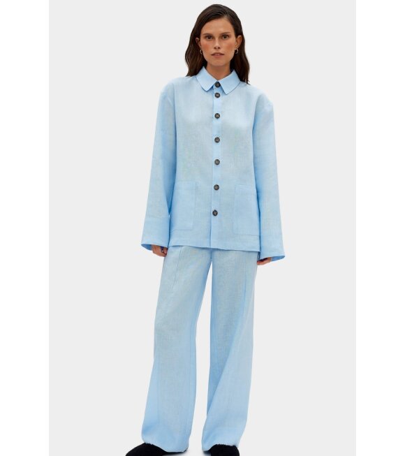 Sleeper - Linen Pyjamas Light Blue