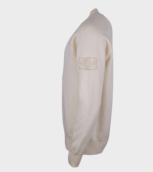 Stone Island - Cotton Patch Knit All Off-white