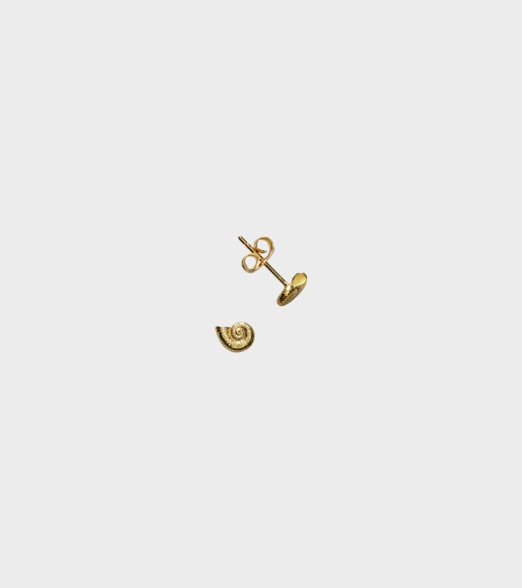 Anni Lu - Spiral Stud Earrings Gold