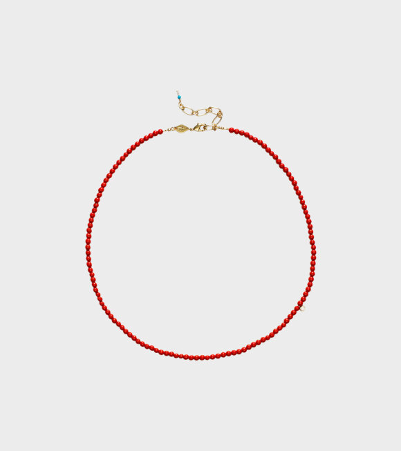 Anni Lu - Reddy Or Not Necklace Red
