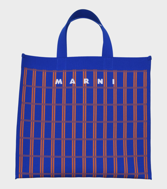 Marni - Big Shopper Bag Blue/Orange