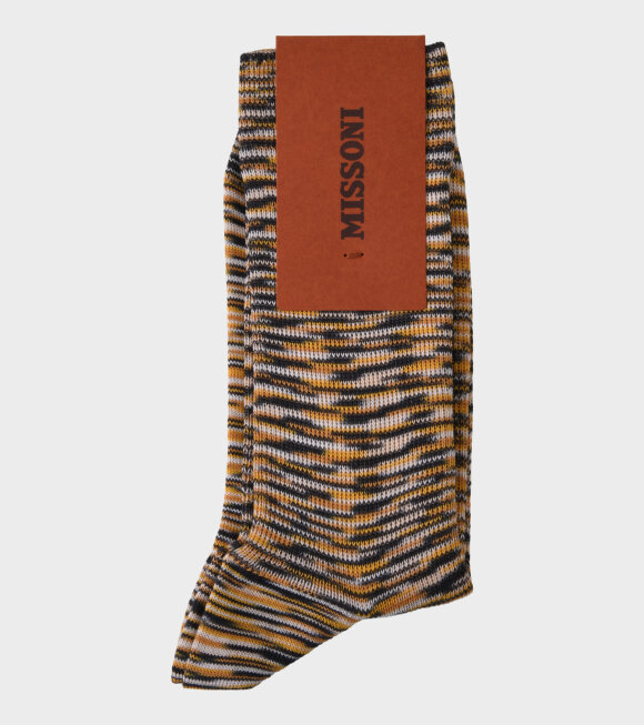 Missoni - Striped Cotton Socks Yellow/Black