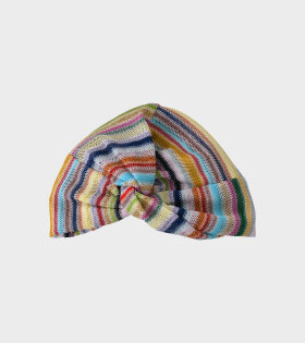 Striped Glitter Turban Multicolor