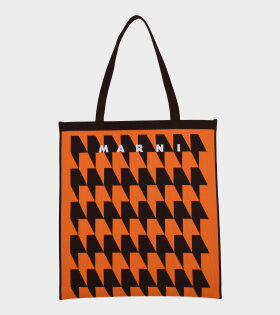 Flat Shopper Bag Orange/Brown