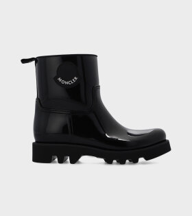 Ginette Shiny Rain Boots Logo Black