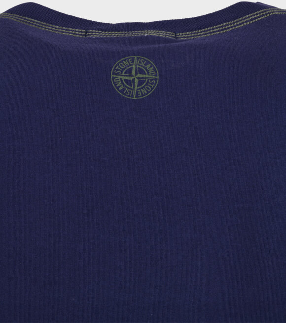 Stone Island - S/S Embroidered Logo T-shirt Blue