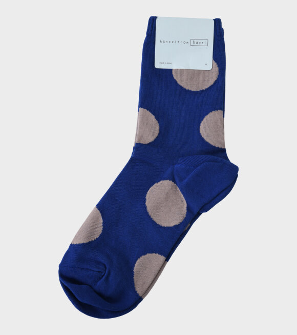Hansel from Basel - Dotted Socks Cobalt Blue