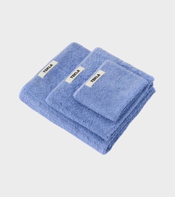 Tekla - Guest Towel 30x50 Clear Blue 