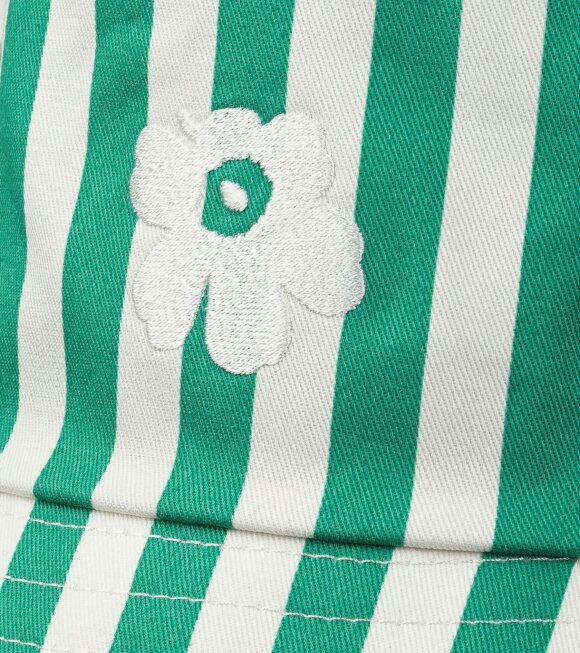 Marimekko - Striped Bucket Hat Green/White