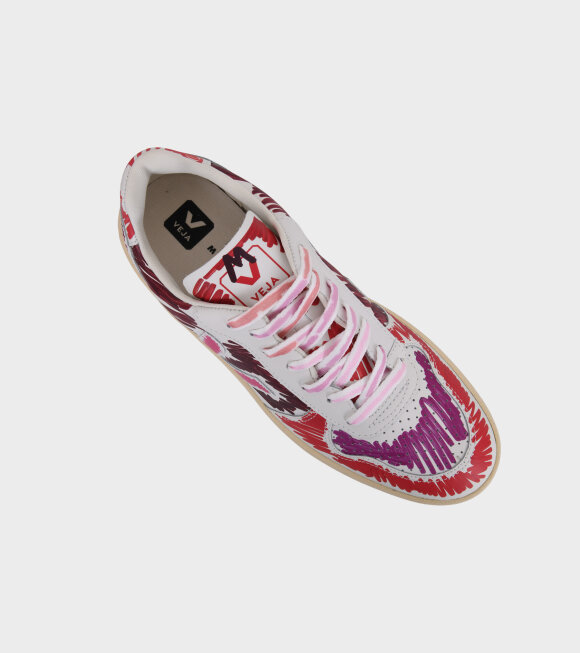 Veja X Marni - V-10 Sneakers White/Ruby/Pink