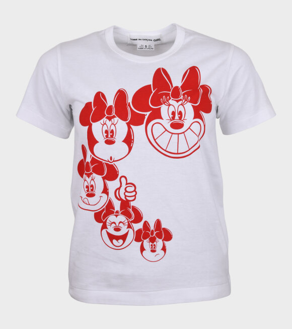 Comme des Garcons Girl - Disney Minnie Mouse T-shirt White/Red