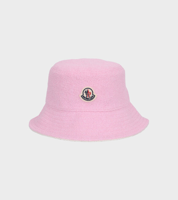 Moncler - Bouclé Bucket Hat Pink