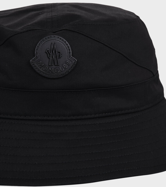 Moncler - Cotton Bucket Hat Black
