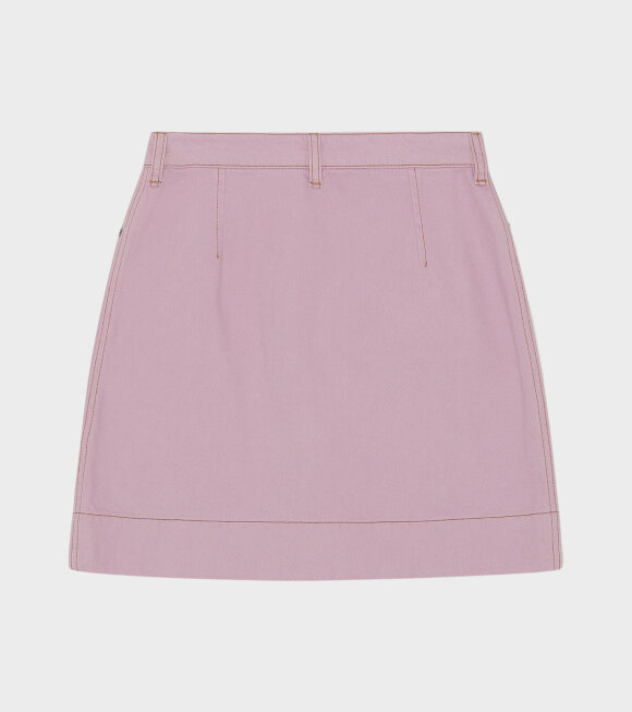 Ganni - Mini Denim Skirt Light Lilac