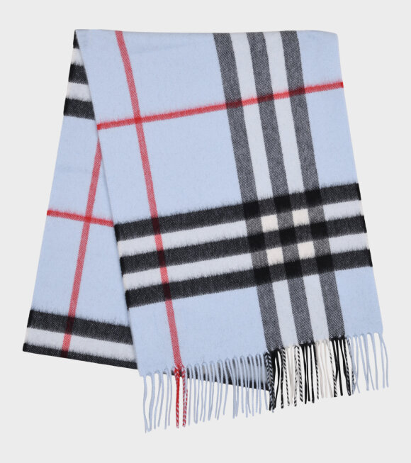 Burberry - Giant Check Scarf Pale Blue