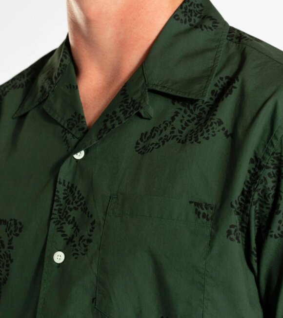 Norse Projects - Carsten Print S/S Shirt Deep Sea Green