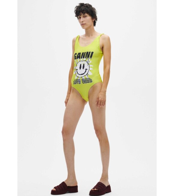Ganni - Love Club Swimsuit Blazing Yellow