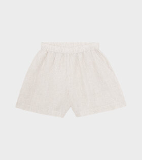 Farrah Shorts Stripe Desert Sand/White