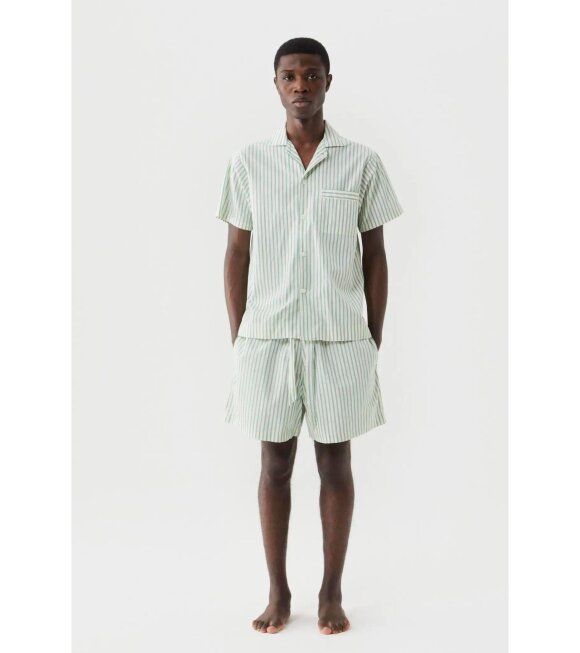 Tekla - Pyjamas S/S Shirt Clover Green