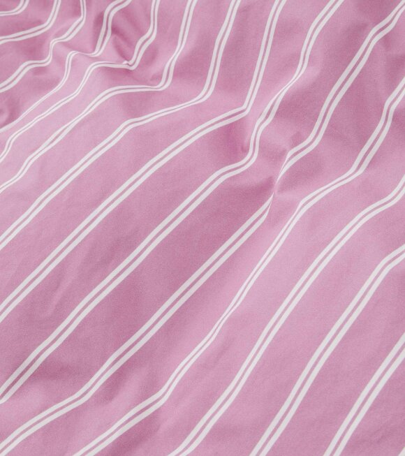Tekla - Percale Pillow 60x63 Mallow Pink Stripes