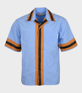 Nostalgia Stripe S/S Shirt Blue/Orange