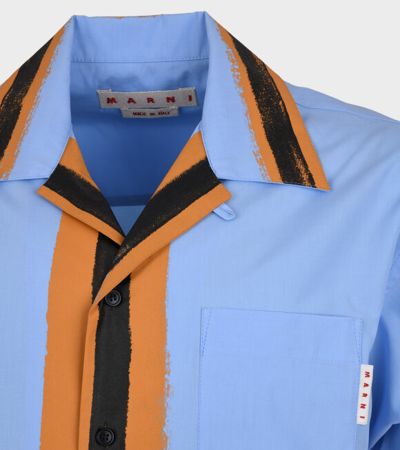 Marni - Nostalgia Stripe S/S Shirt Blue/Orange