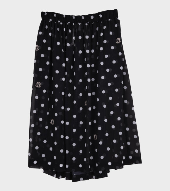 Comme des Garcons Girl - Disney Dotted Ladies Skirt Black/White
