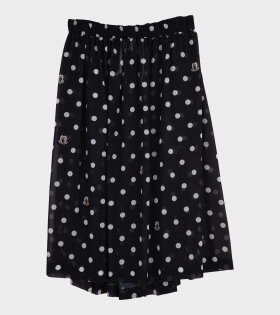 Disney Dotted Ladies Skirt Black/White
