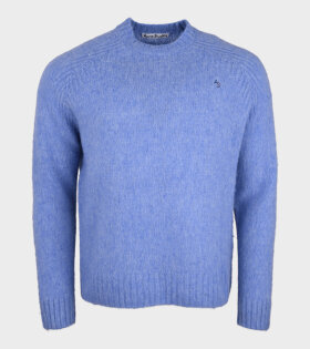 Brushed Wool Sweater Cornflower Blue