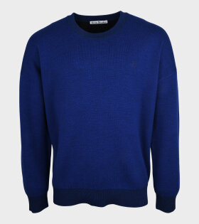 Crew Neck Sweater Indigo Blue