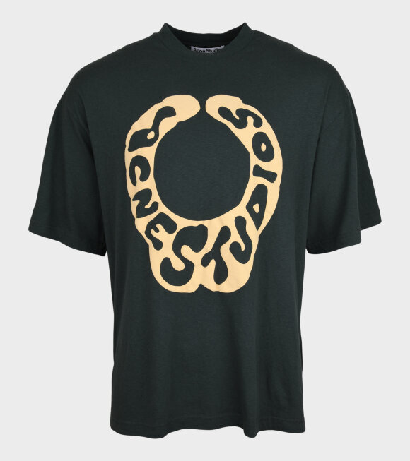 Acne Studios - Crew Neck Logo T-shirt Khaki Green