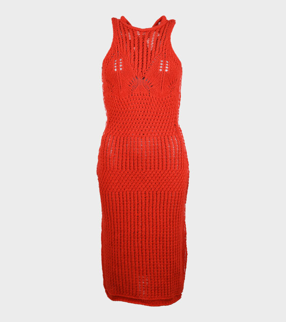 Acne Studios - Long Knitted Dress Bright Red