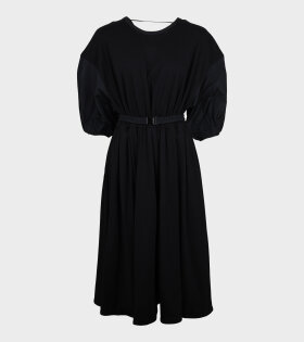 Belted LS Dress Black