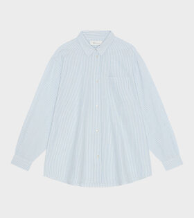Edgar Shirt Stripe Light Blue/White