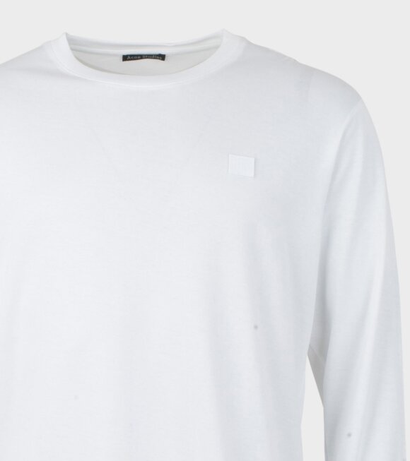 Acne Studios - Elwood Face L/S T-shirt Optic White