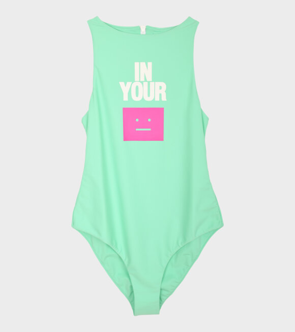 Acne Studios - In Your Face Swimsuit Soft Green