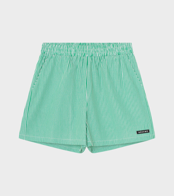 RÉSUMÉ - EllenRS Shorts Striped Green