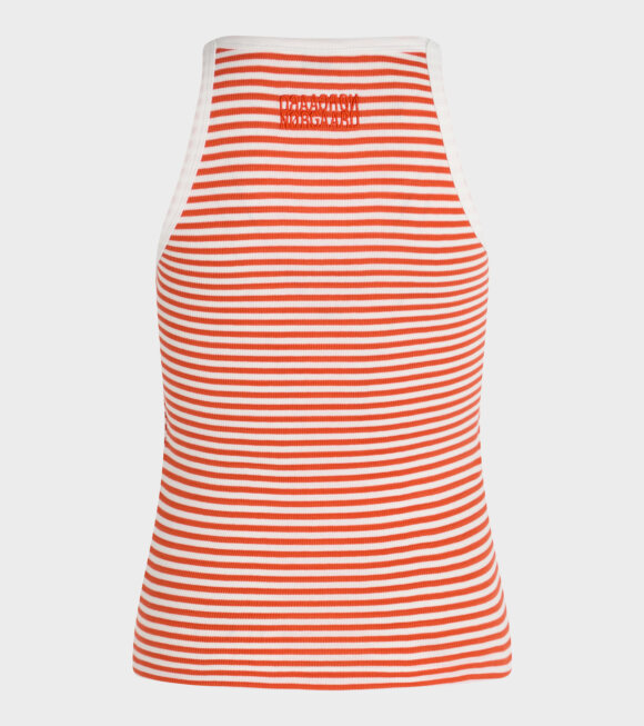 Mads Nørgaard  - Carry Top Striped Cherry Tomato/White